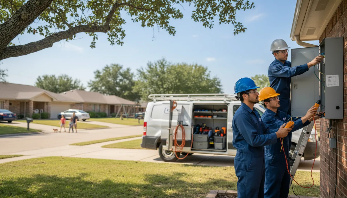 Certified electrician providing emergency electrical services in Driftwood, TX
